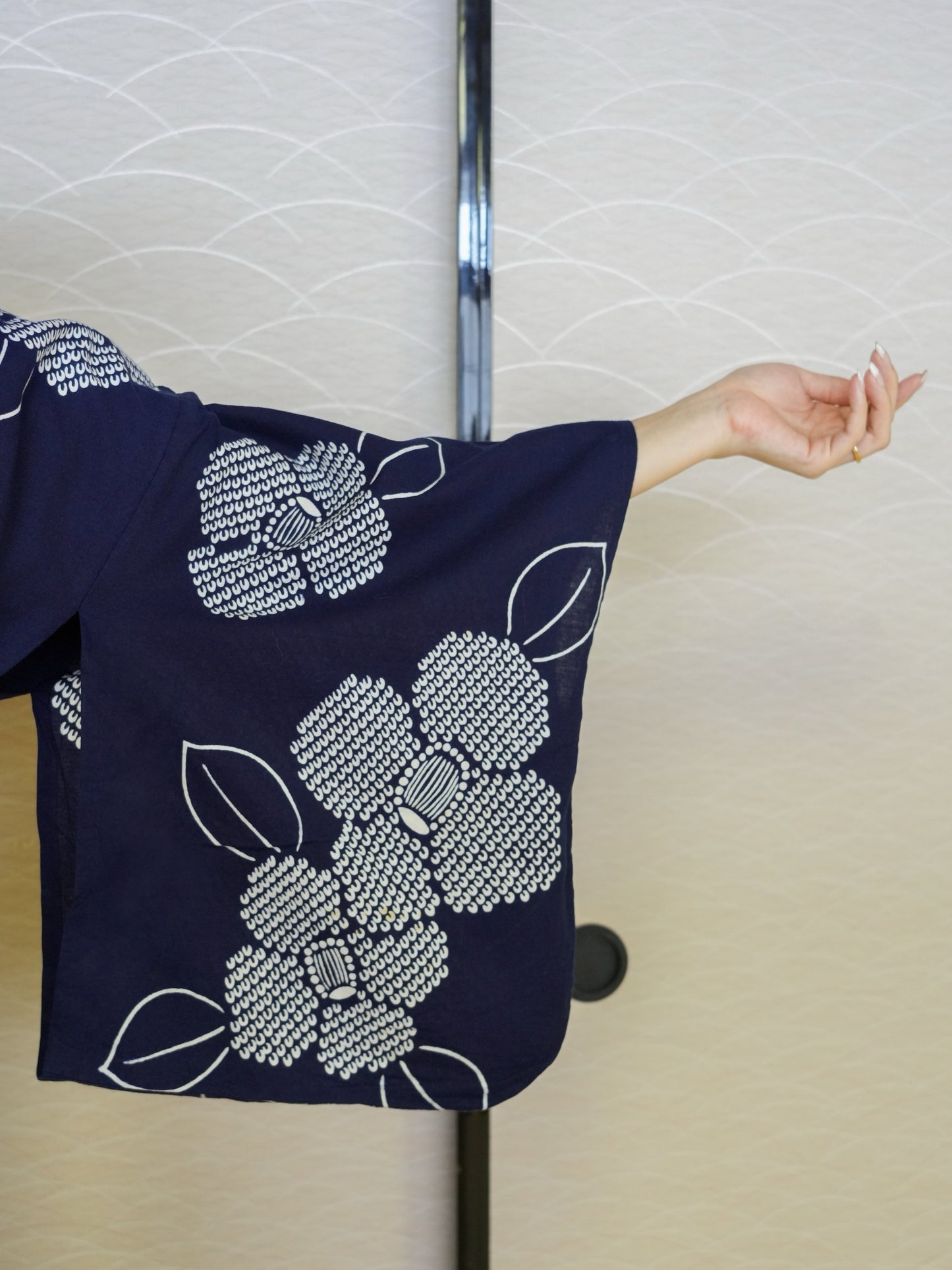 【3点セット】大人のセパレート浴衣|未使用|藍染|身長155-167cm| "Cavon"