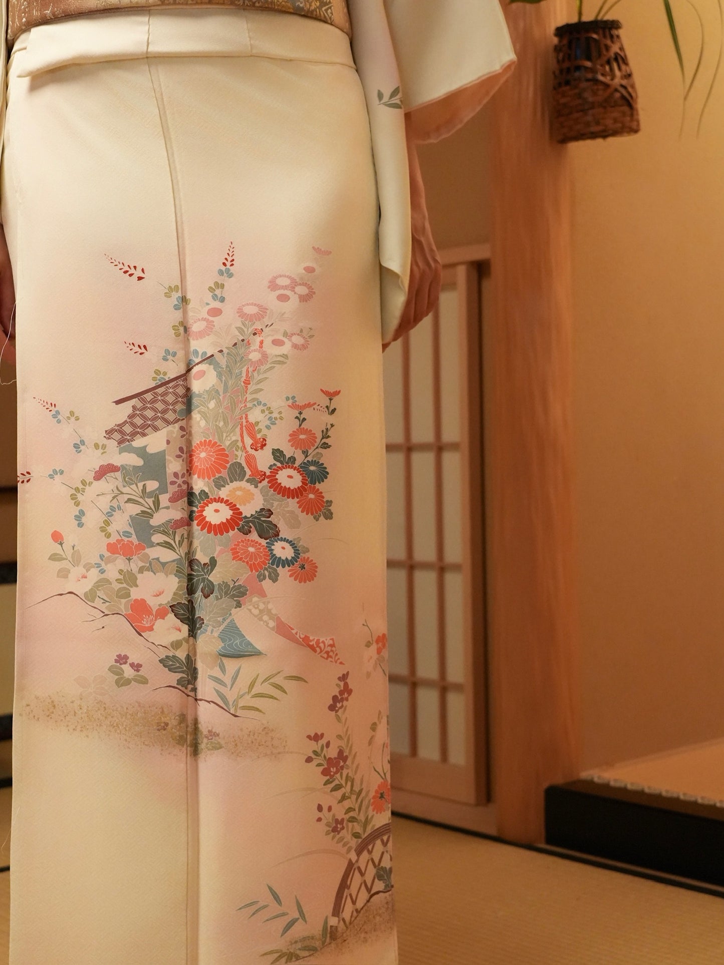 【はじめてのフルセット】未使用|友禅 訪問着(フォーマル)|身長155-174cm|セパレート着物| "Zaril"
