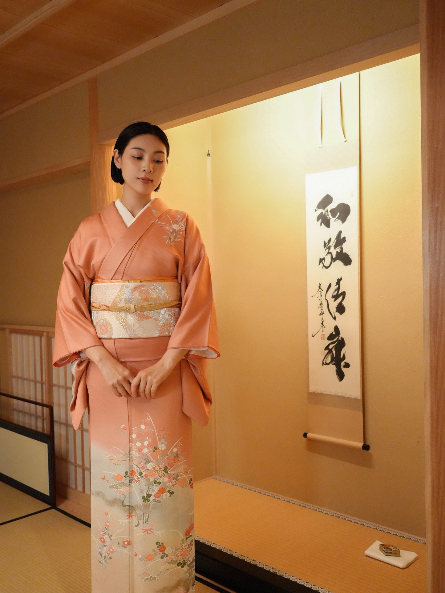 【レンタル】訪問着 11点フルセット | 身長155-175cm | セパレート着物 | 送料無料 | "Teros"