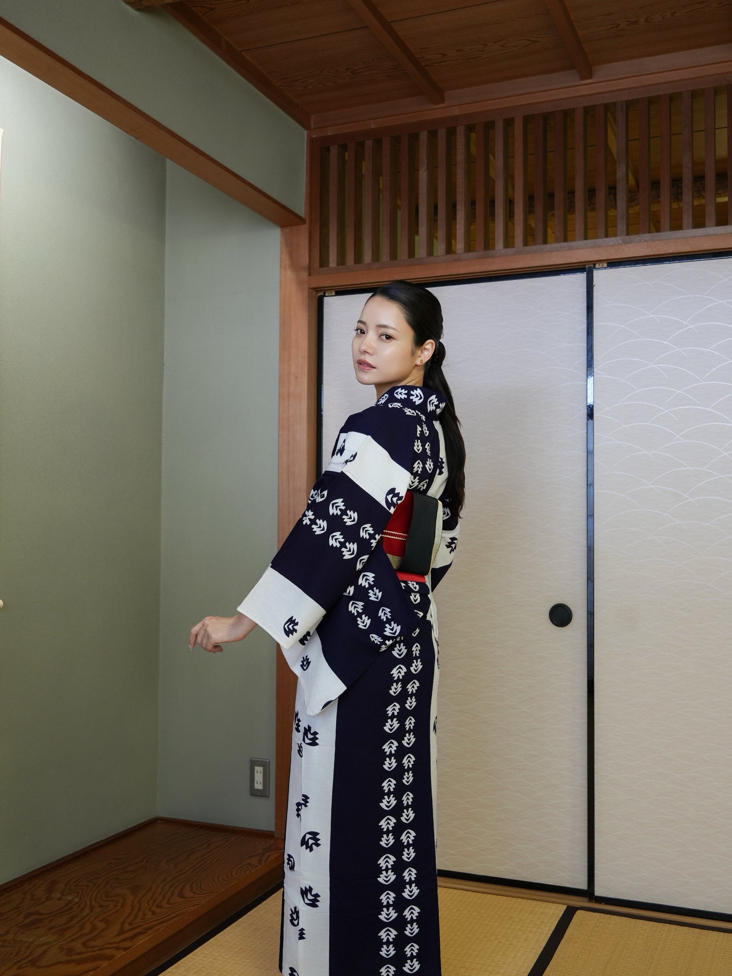 【3点セット】大人のセパレート浴衣||注染|手縫い|身長155-166cm| "Silvo"