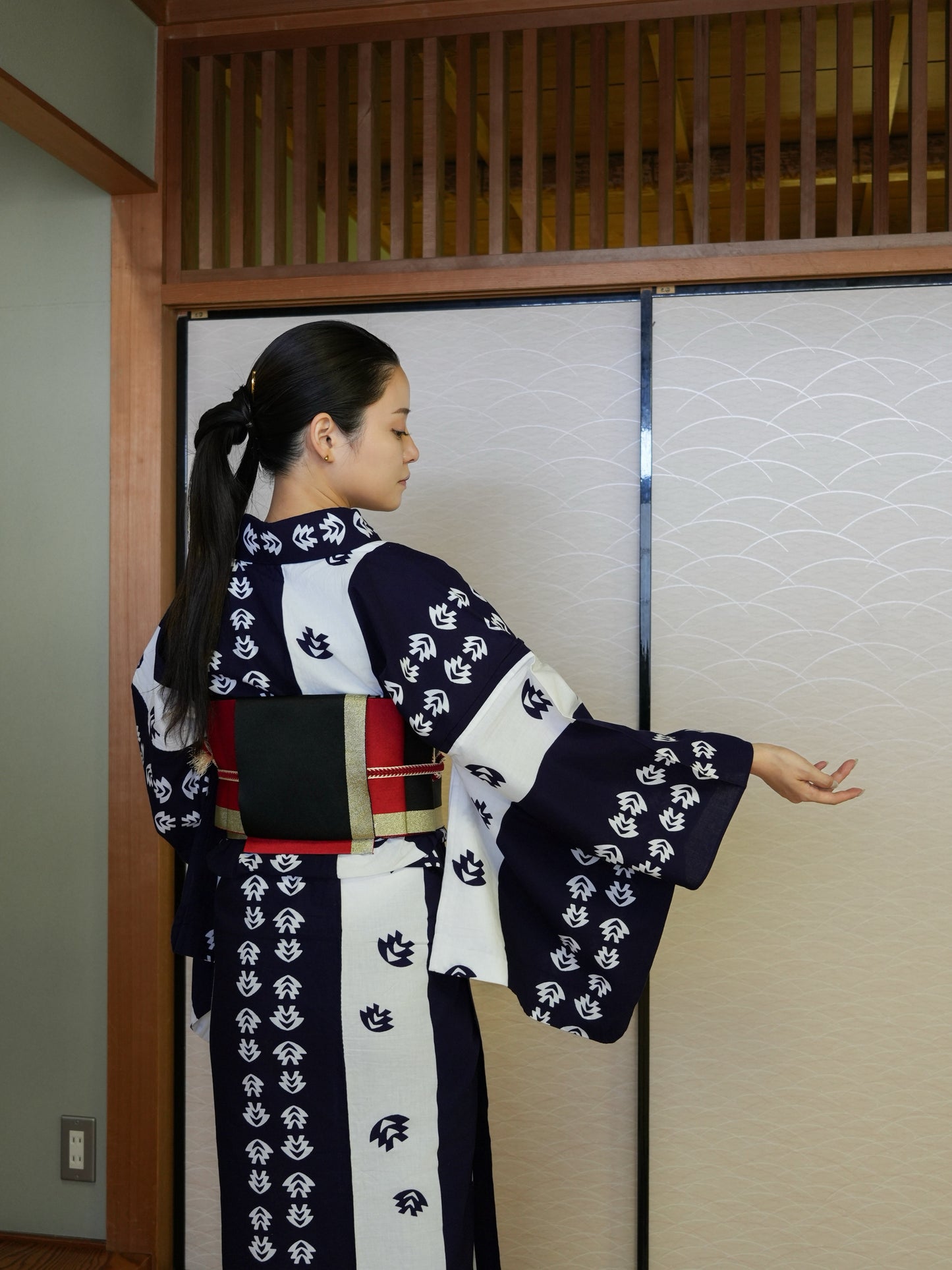【3点セット】大人のセパレート浴衣||注染|手縫い|身長155-166cm| "Silvo"