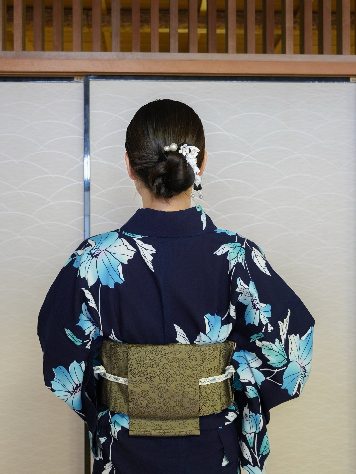 【３点セット】大人のセパレート浴衣｜注染｜手縫い｜身長155-164cm｜ "Xiora"
