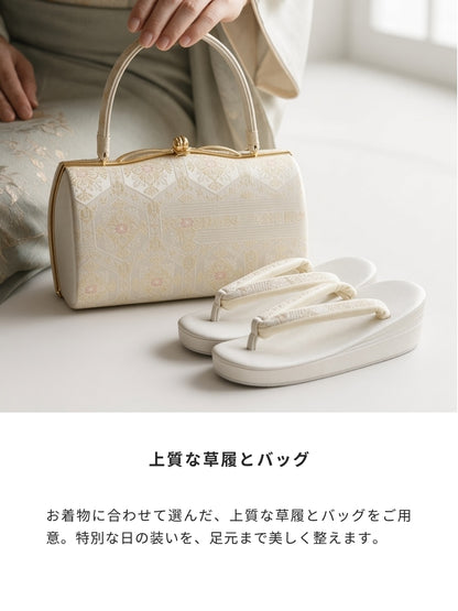 【フルセットレンタル】訪問着｜単衣｜セパレート着物｜身長150〜168cm｜Tyral