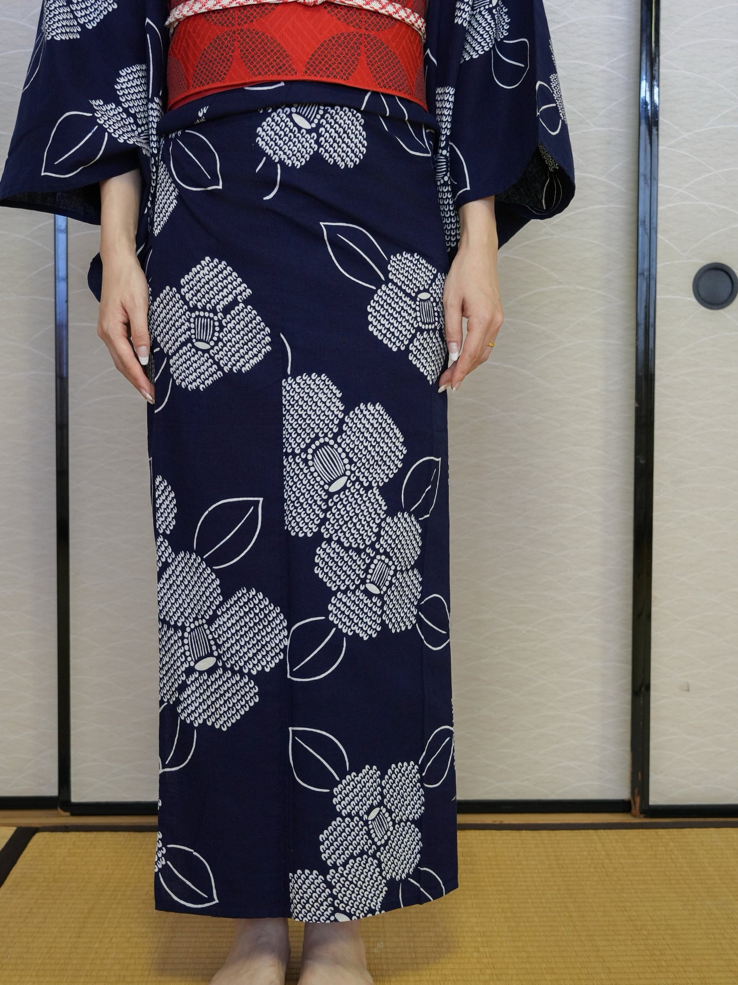 【３点セット】大人のセパレート浴衣｜未使用｜藍染｜身長155-167cm｜ "Cavon"