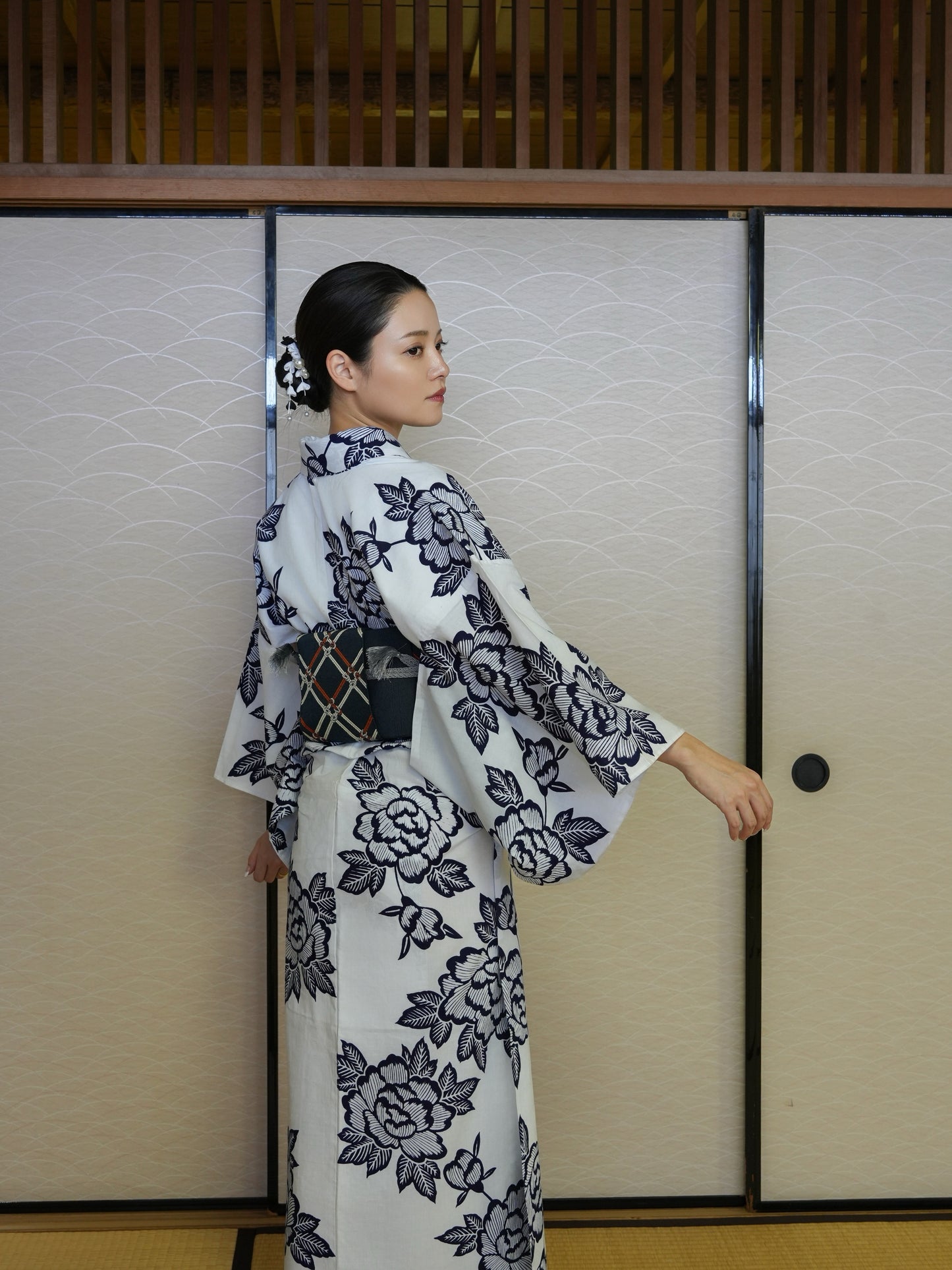 【３点セット】大人のセパレート浴衣｜注染｜手縫い｜身長155-163cm｜ "Mivon"