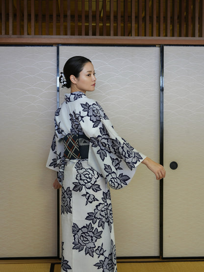 【３点セット】大人のセパレート浴衣｜注染｜手縫い｜身長155-163cm｜ "Mivon"