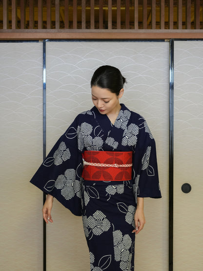 【３点セット】大人のセパレート浴衣｜未使用｜藍染｜身長155-167cm｜ "Cavon"
