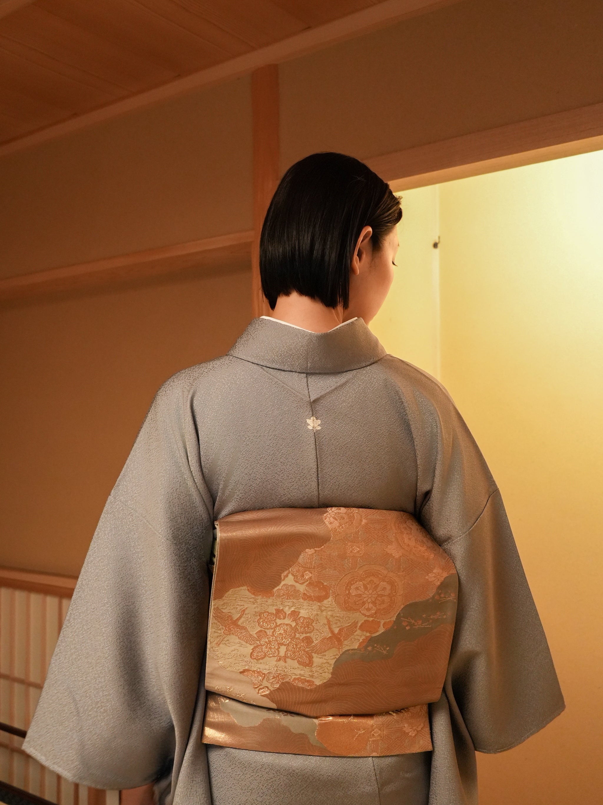 【はじめてのフルセット】色無地  一つ紋（フォーマル）｜身長155-171cm｜セパレート着物｜ 