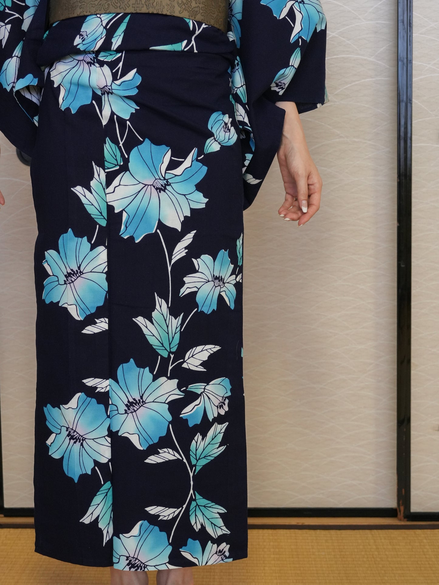 【３点セット】大人のセパレート浴衣｜注染｜手縫い｜身長155-164cm｜ "Xiora"