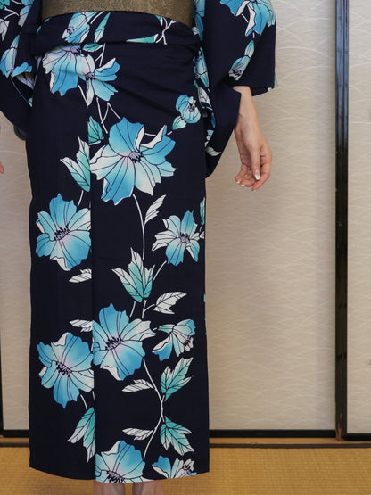 【３点セット】大人のセパレート浴衣｜注染｜手縫い｜身長155-164cm｜ "Xiora"