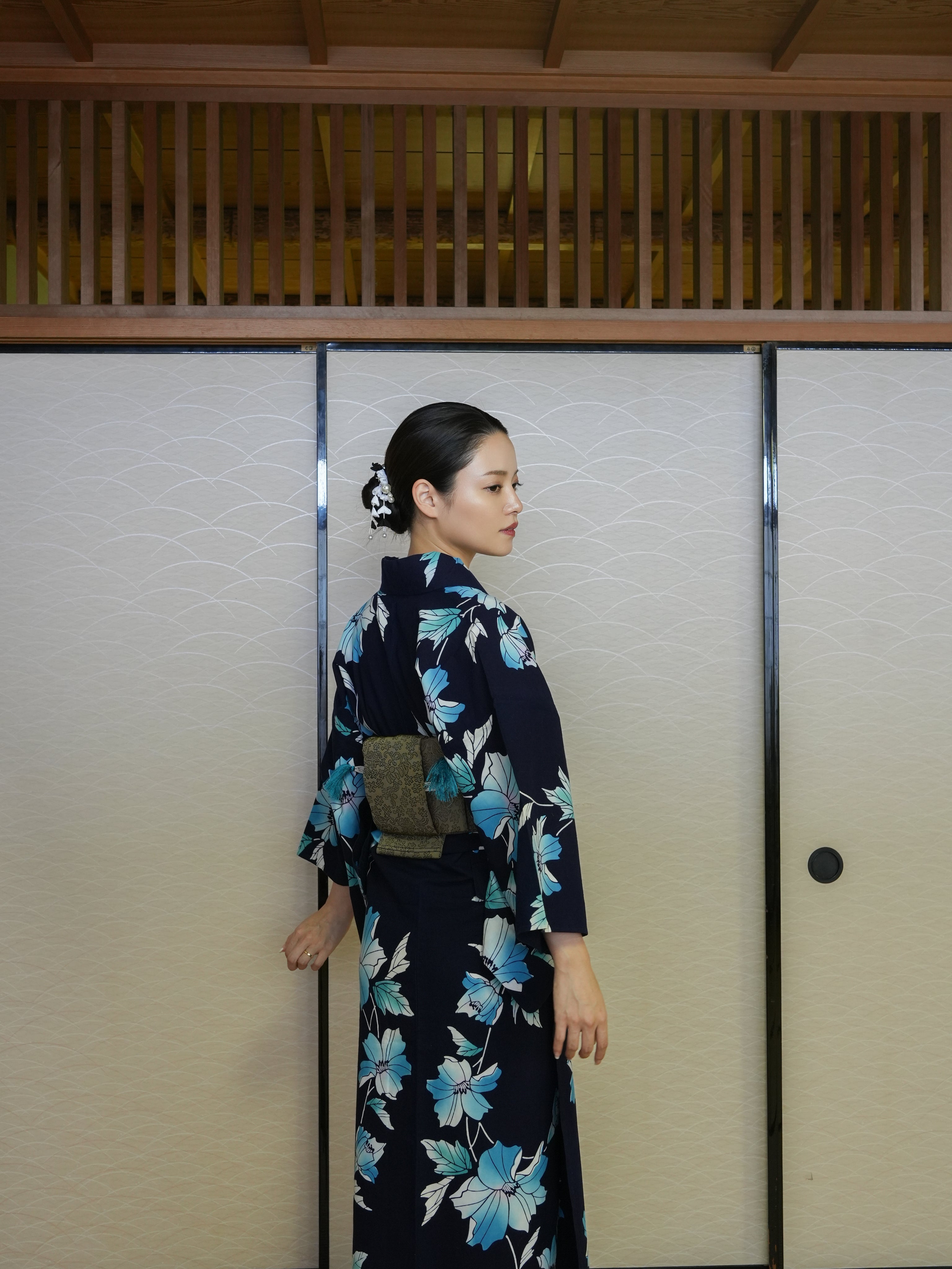 【３点セット】大人のセパレート浴衣｜注染｜手縫い｜身長155-164cm｜ 