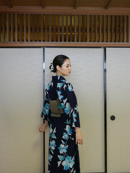 【３点セット】大人のセパレート浴衣｜注染｜手縫い｜身長155-164cm｜ "Xiora"