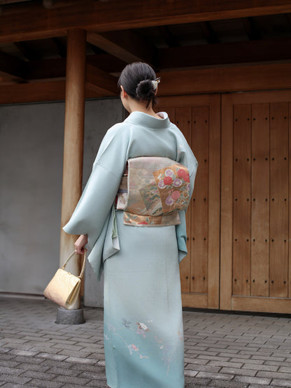【レンタル】友禅 訪問着 11点フルセット | 身長155-171cm | セパレート着物 | 送料無料 | "Valen"