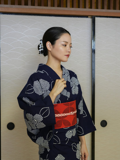 【３点セット】大人のセパレート浴衣｜未使用｜藍染｜身長155-167cm｜ "Cavon"