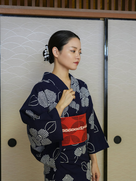 【３点セット】大人のセパレート浴衣｜未使用｜藍染｜身長155-167cm｜ "Cavon"