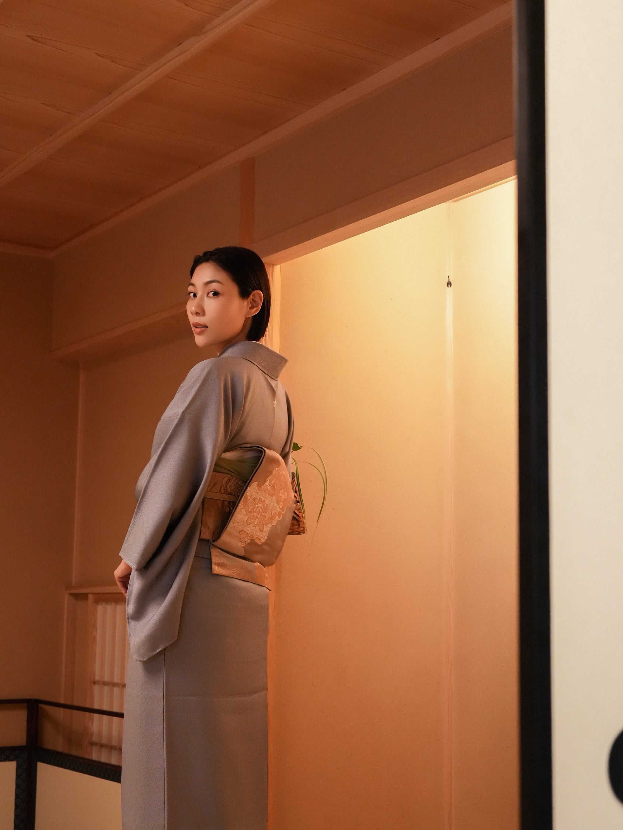 【はじめてのフルセット】色無地  一つ紋（フォーマル）｜身長155-171cm｜セパレート着物｜ 