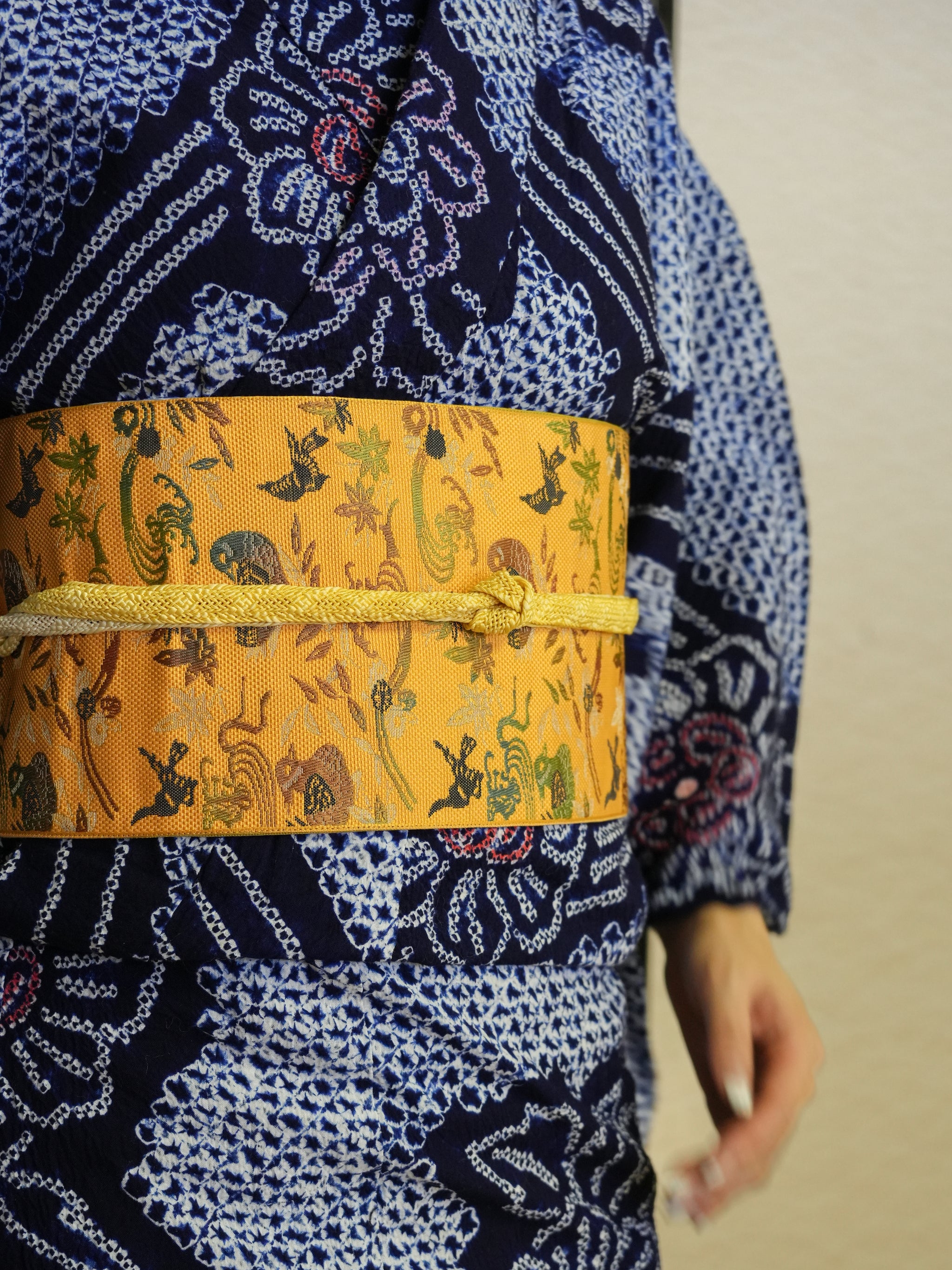 【３点セット】大人のセパレート浴衣｜有松鳴海絞り｜身長155-166cm｜ 