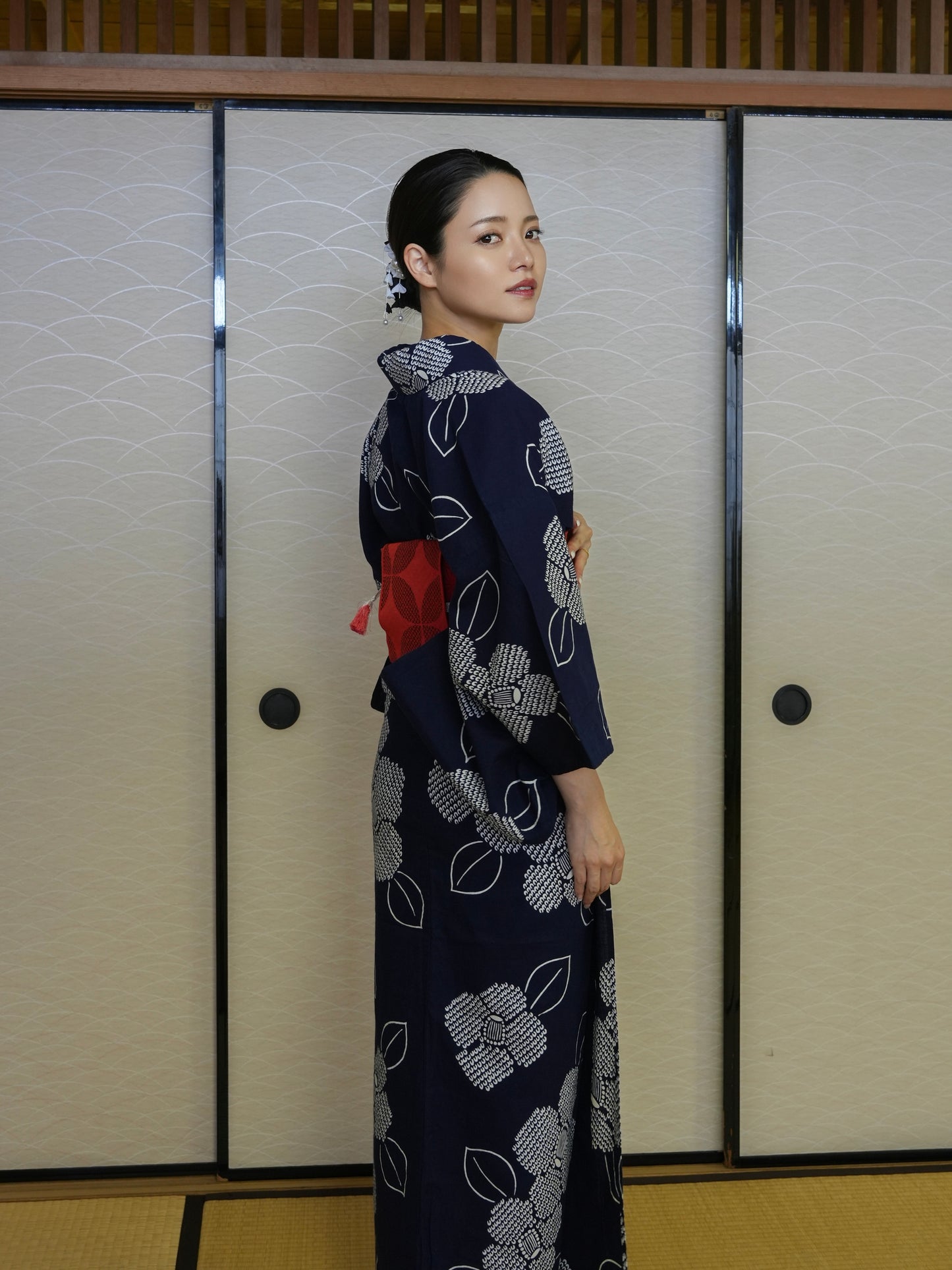 【３点セット】大人のセパレート浴衣｜未使用｜藍染｜身長155-167cm｜ "Cavon"