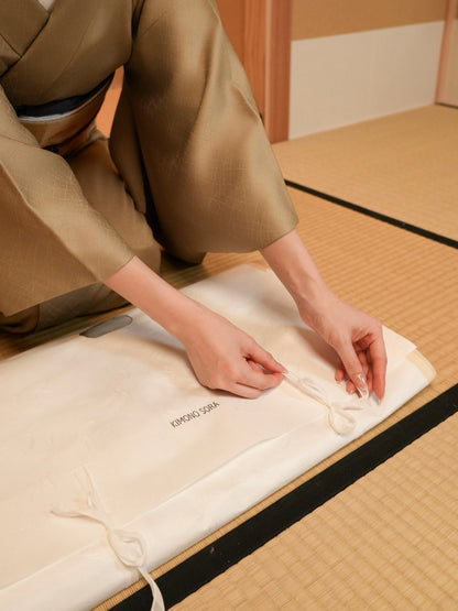 【レンタル】友禅 訪問着 11点フルセット | 身長155-171cm | セパレート着物 | 送料無料 | "Ravon"