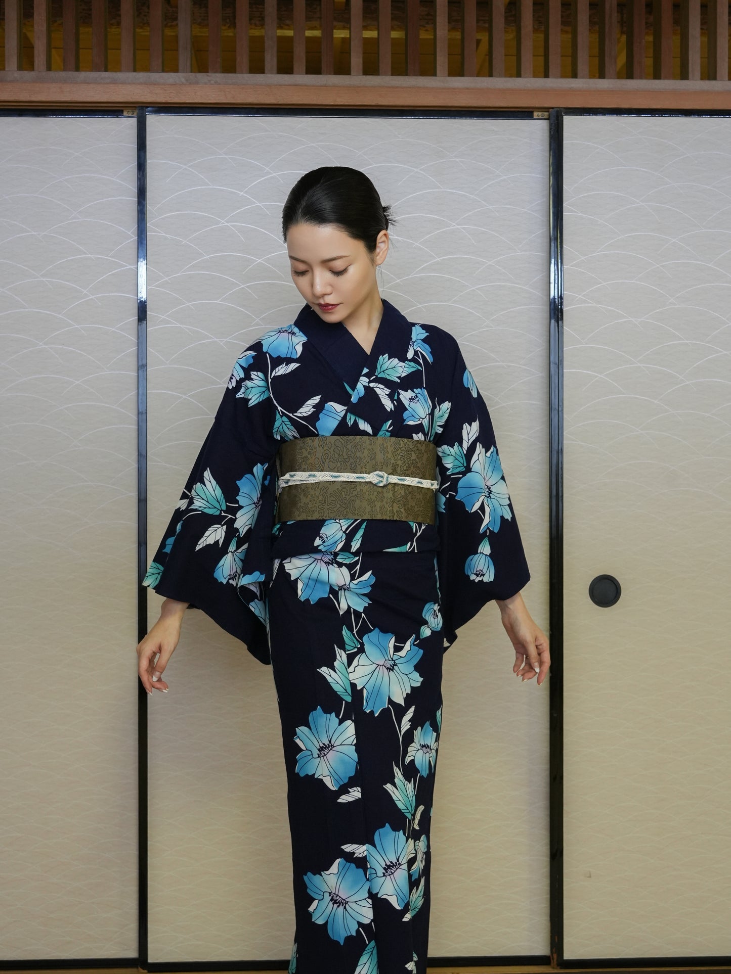 【３点セット】大人のセパレート浴衣｜注染｜手縫い｜身長155-164cm｜ "Xiora"
