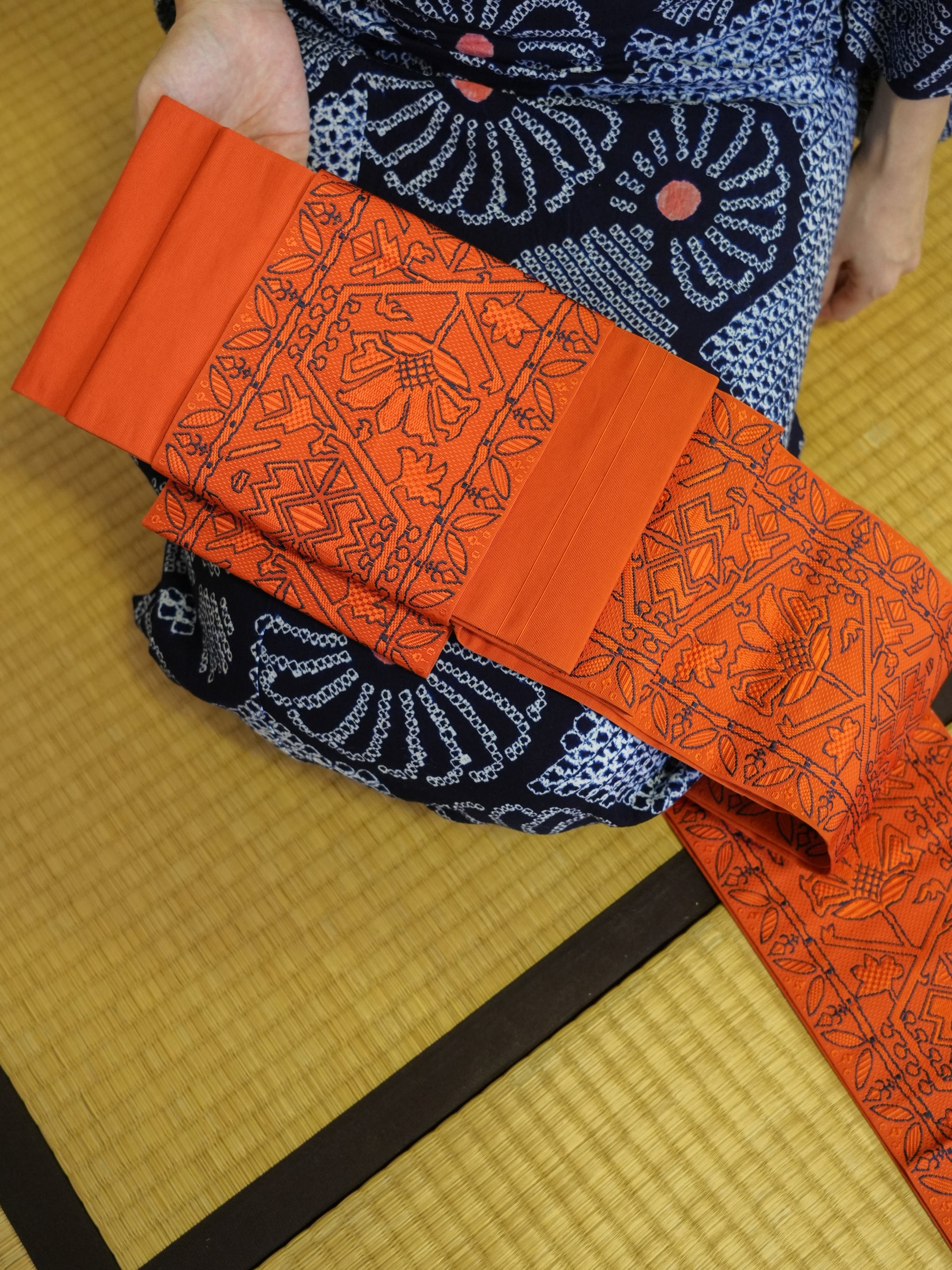 【３点セット】大人のセパレート浴衣｜有松鳴海絞り｜身長155-166cm｜ 