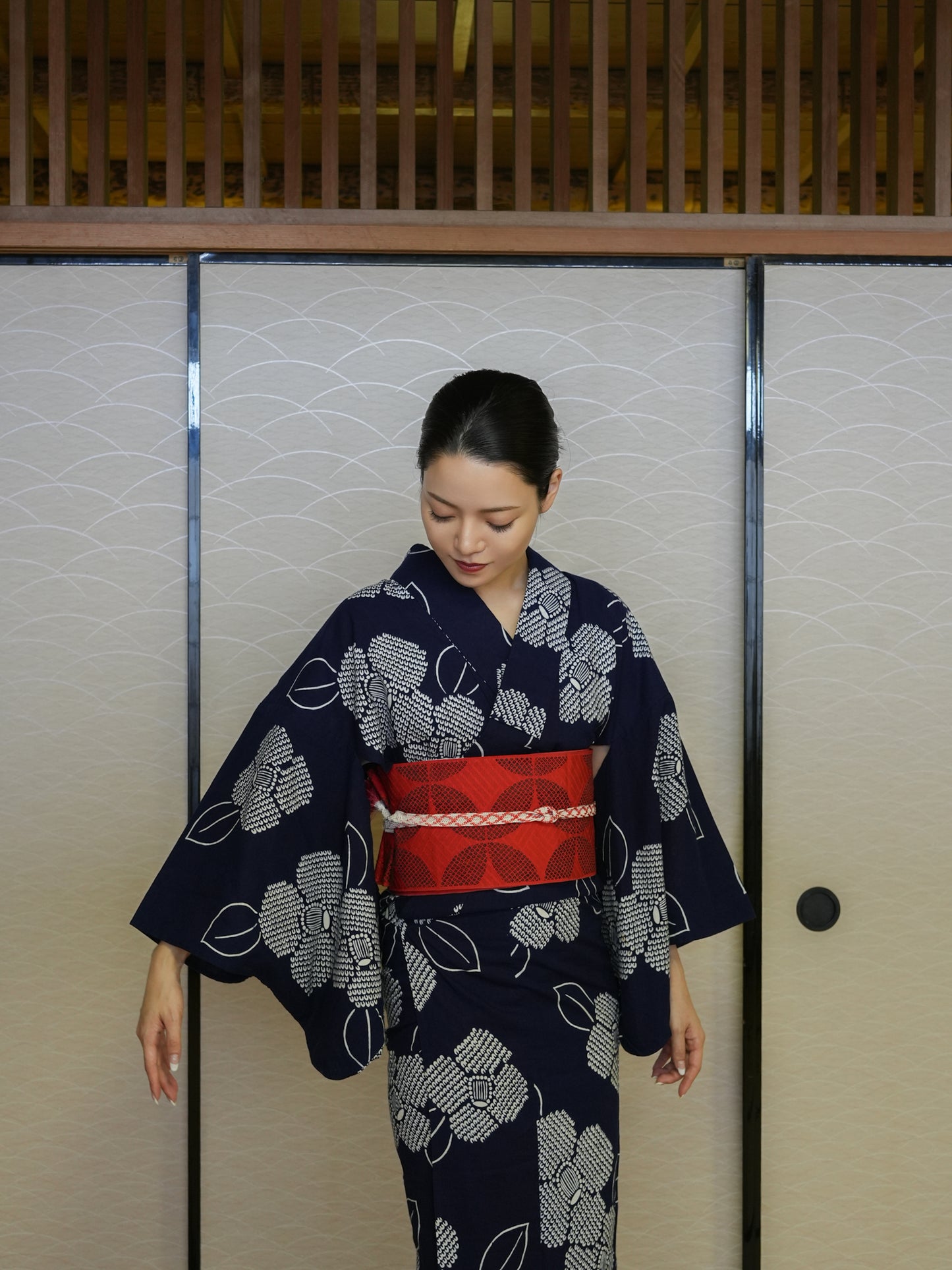 【３点セット】大人のセパレート浴衣｜未使用｜藍染｜身長155-167cm｜ "Cavon"