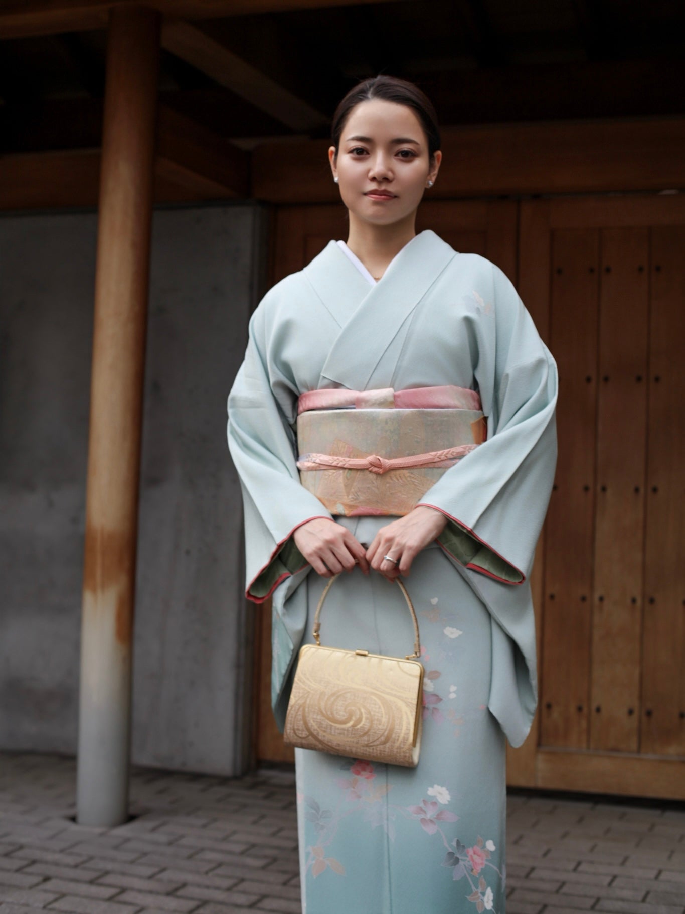 【レンタル】友禅 訪問着 11点フルセット | 身長155-171cm | セパレート着物 | 送料無料 | "Valen"