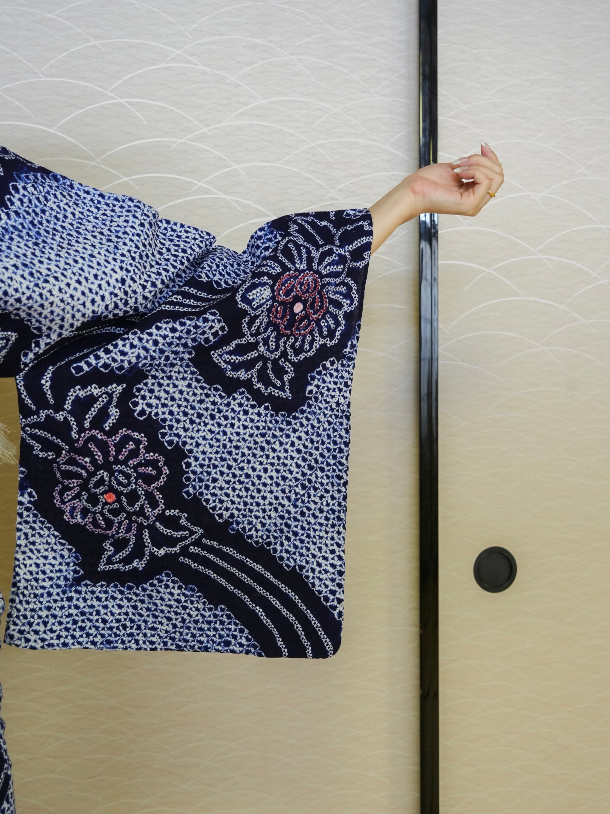 【３点セット】大人のセパレート浴衣｜有松鳴海絞り｜身長155-166cm｜ 