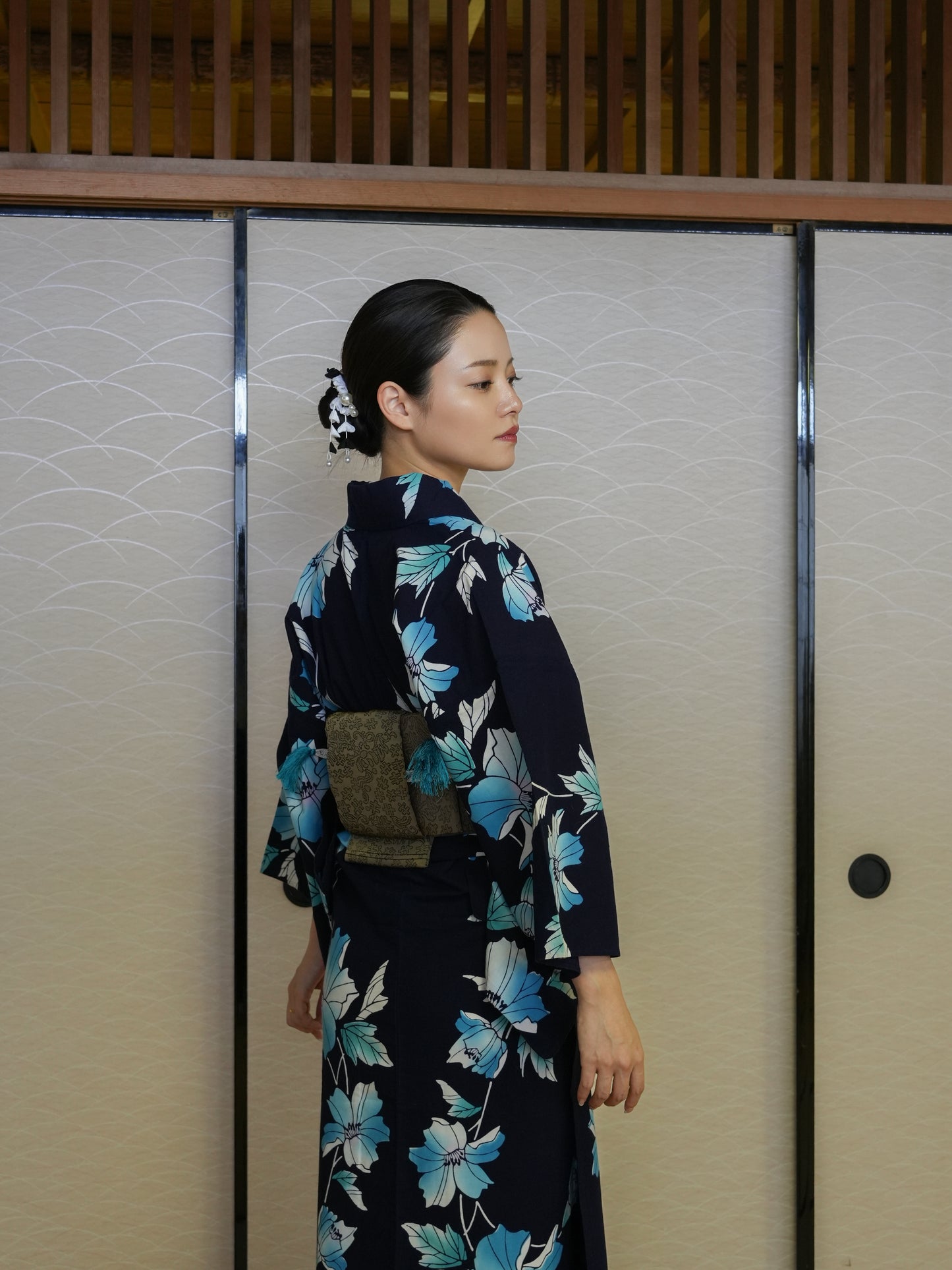 【３点セット】大人のセパレート浴衣｜注染｜手縫い｜身長155-164cm｜ "Xiora"