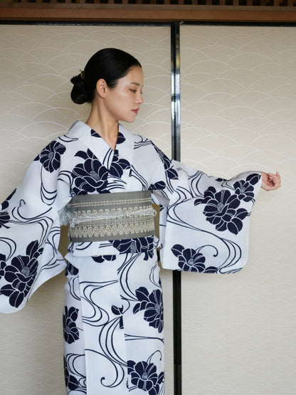 大人のセパレート浴衣４点セット｜注染｜手縫い｜身長150-168cm｜Kiora