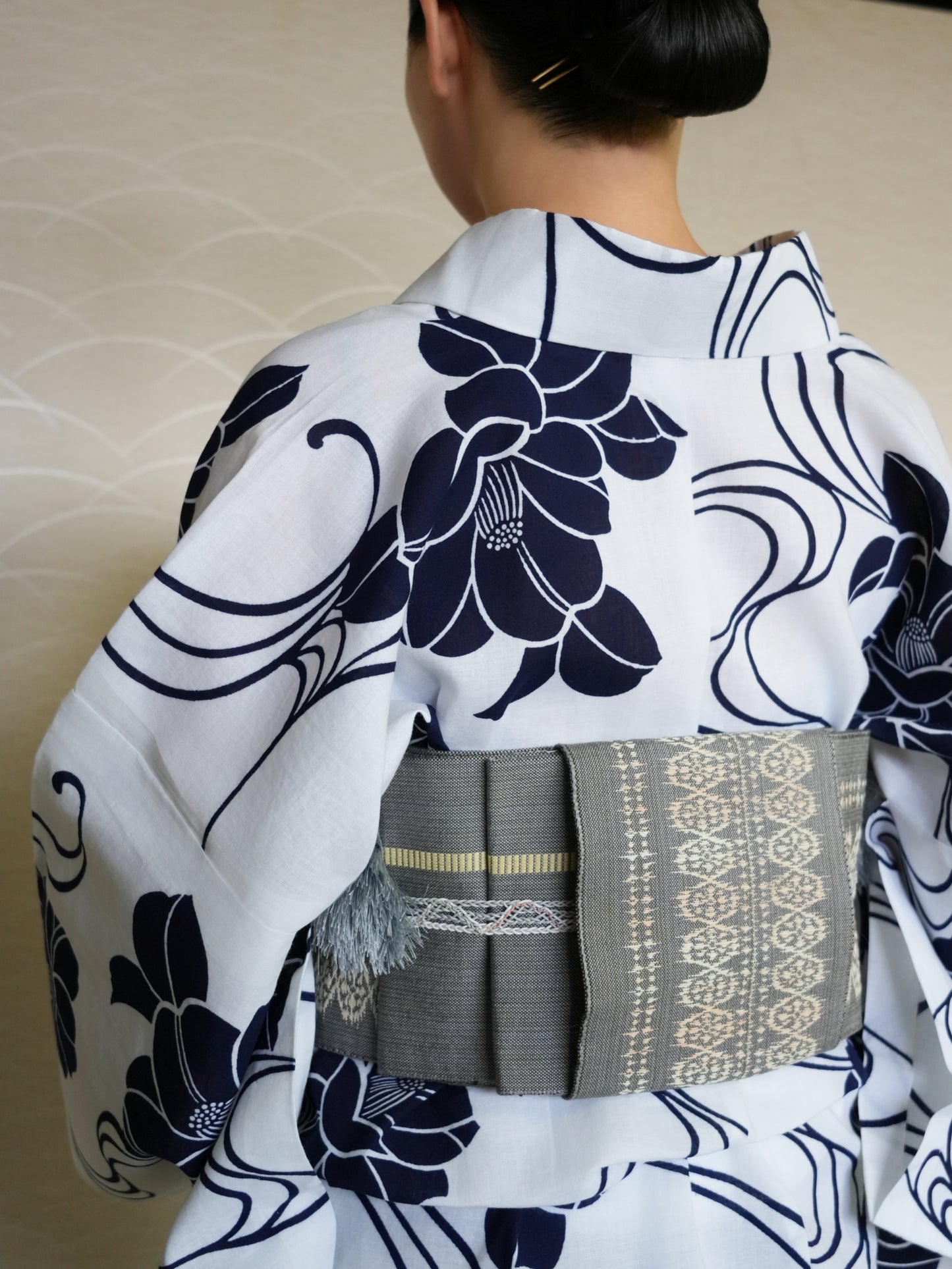 大人のセパレート浴衣４点セット｜注染｜手縫い｜身長150-168cm｜Kiora