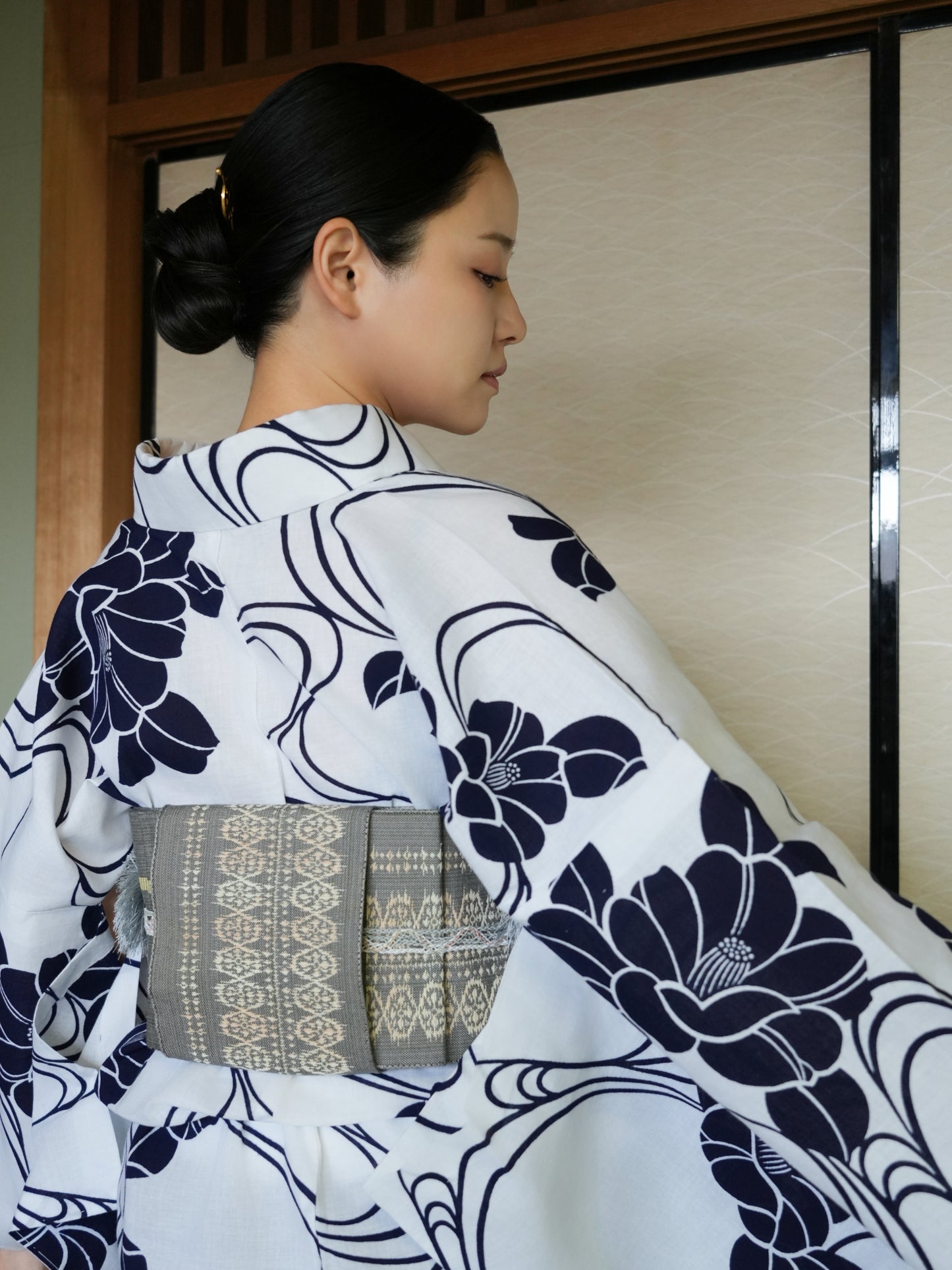 大人のセパレート浴衣４点セット｜注染｜手縫い｜身長150-168cm｜Kiora