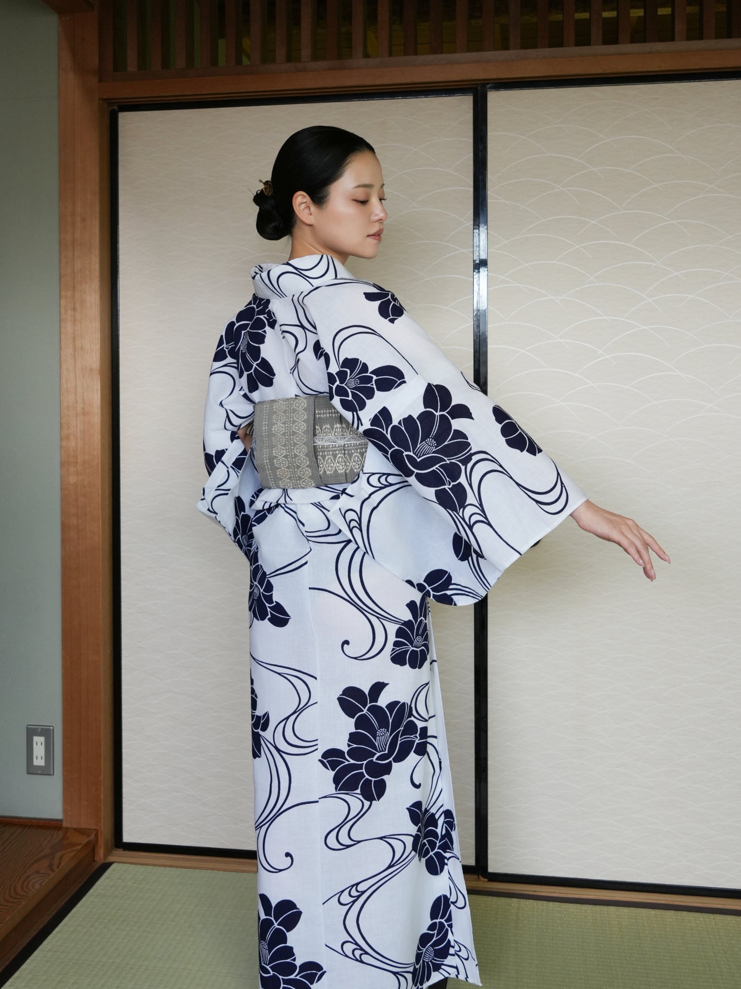 大人のセパレート浴衣４点セット｜注染｜手縫い｜身長150-168cm｜Kiora