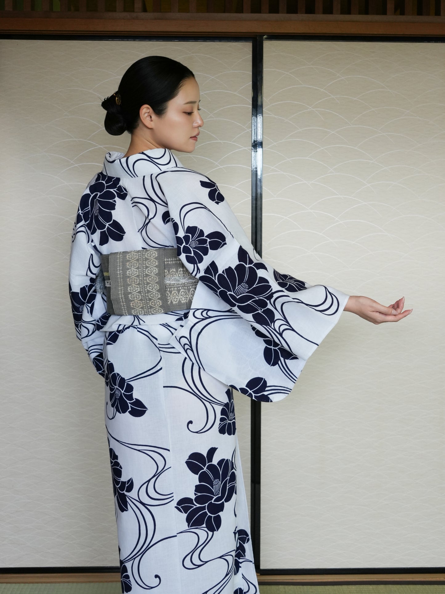 大人のセパレート浴衣４点セット｜注染｜手縫い｜身長150-168cm｜Kiora