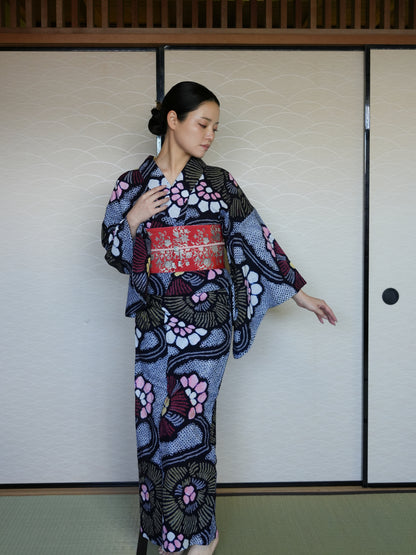 大人のセパレート浴衣４点セット｜有松鳴海絞り｜身長150-165cm｜Arlo