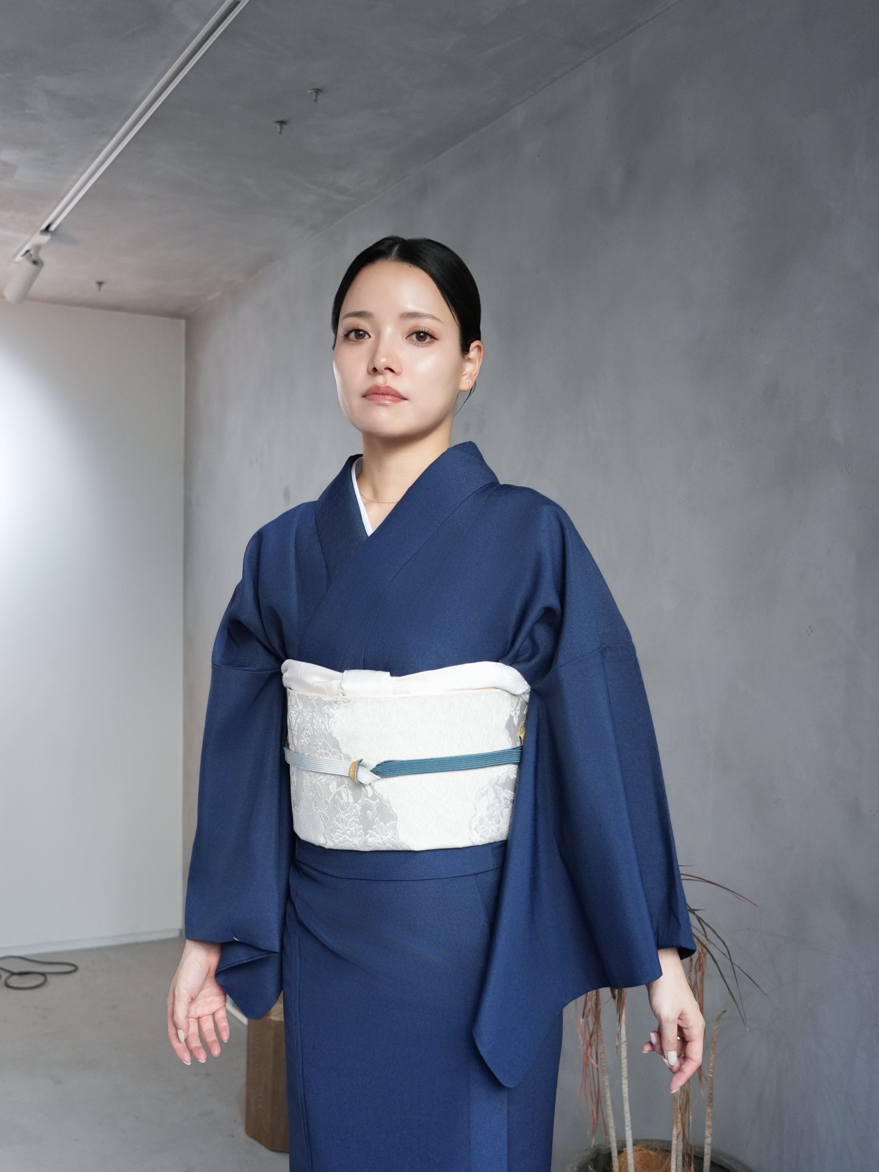 深紺｜KIMONO SORA Original 洗えるセパレート着物（色無地 / 単衣 / 紋なし / カジュアル）