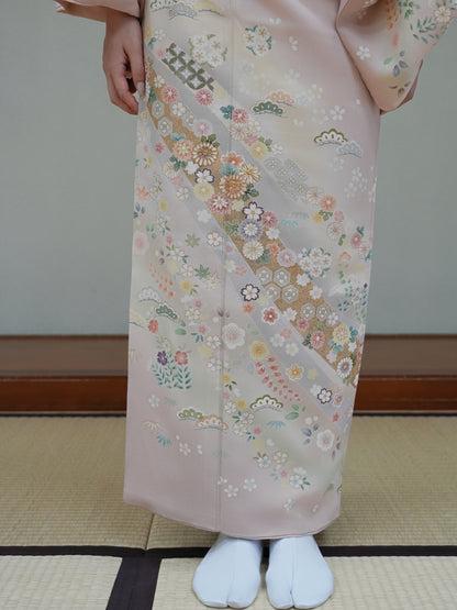 【フルセットレンタル】訪問着｜セパレート着物｜身長150〜170cm｜Viren