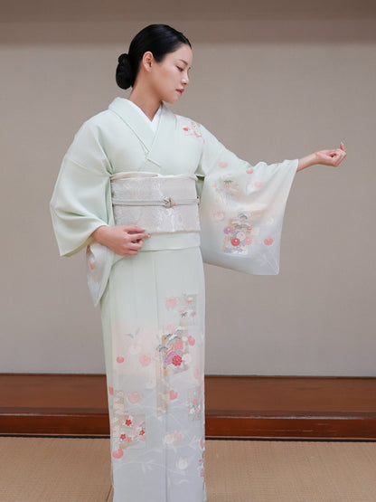 【フルセットレンタル】訪問着｜単衣｜セパレート着物｜身長150〜168cm｜Tyral