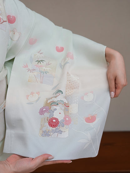 【フルセットレンタル】訪問着｜単衣｜セパレート着物｜身長150〜168cm｜Tyral