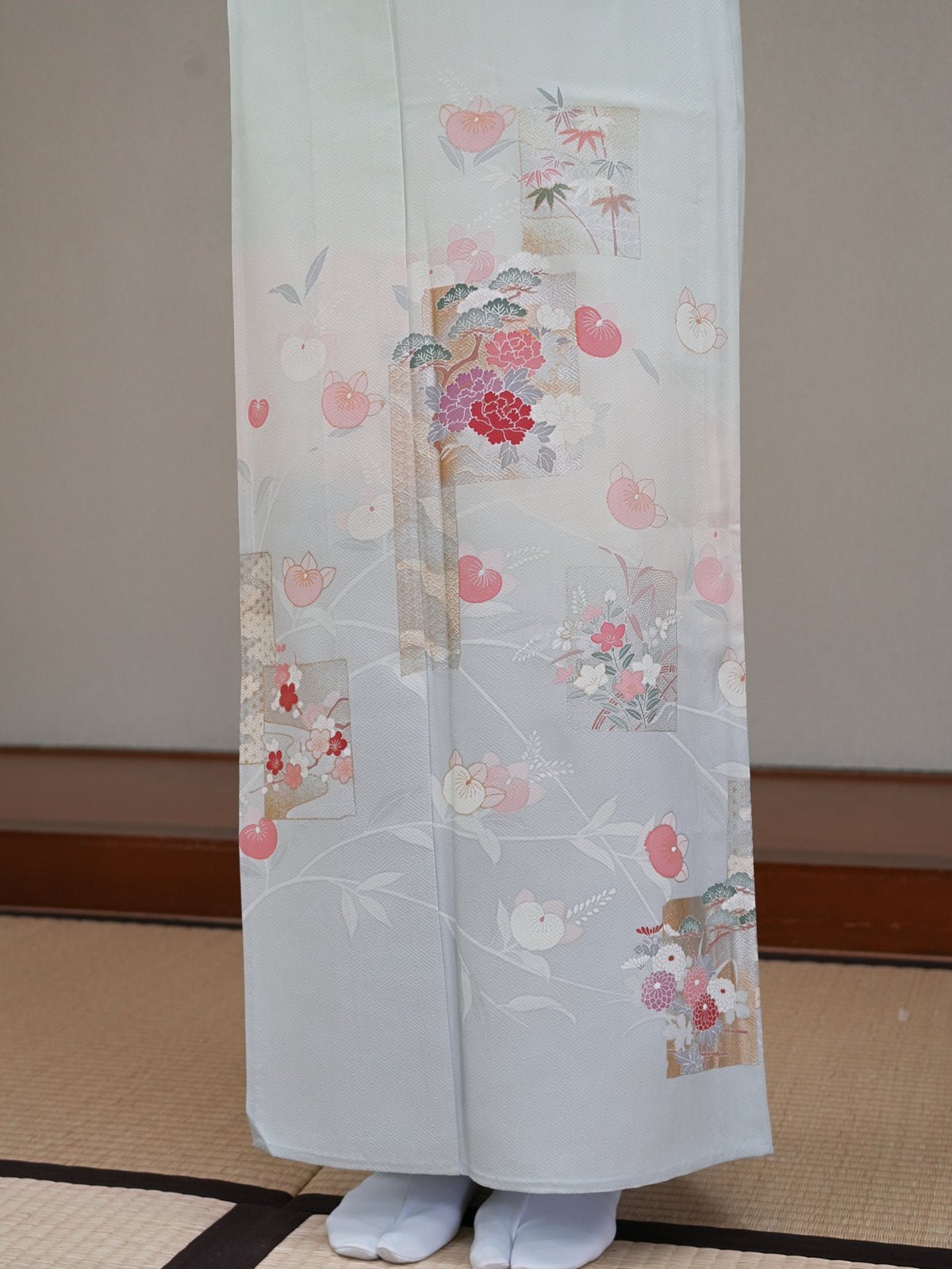 【フルセットレンタル】訪問着｜単衣｜セパレート着物｜身長150〜168cm｜Tyral