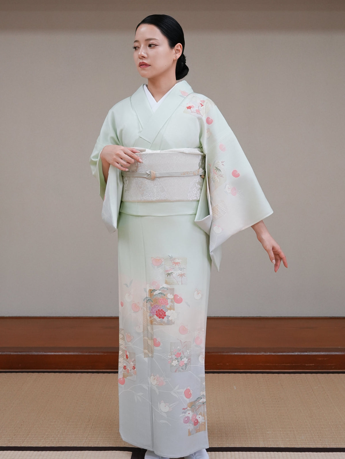【フルセットレンタル】訪問着｜単衣｜セパレート着物｜身長150〜168cm｜Tyral