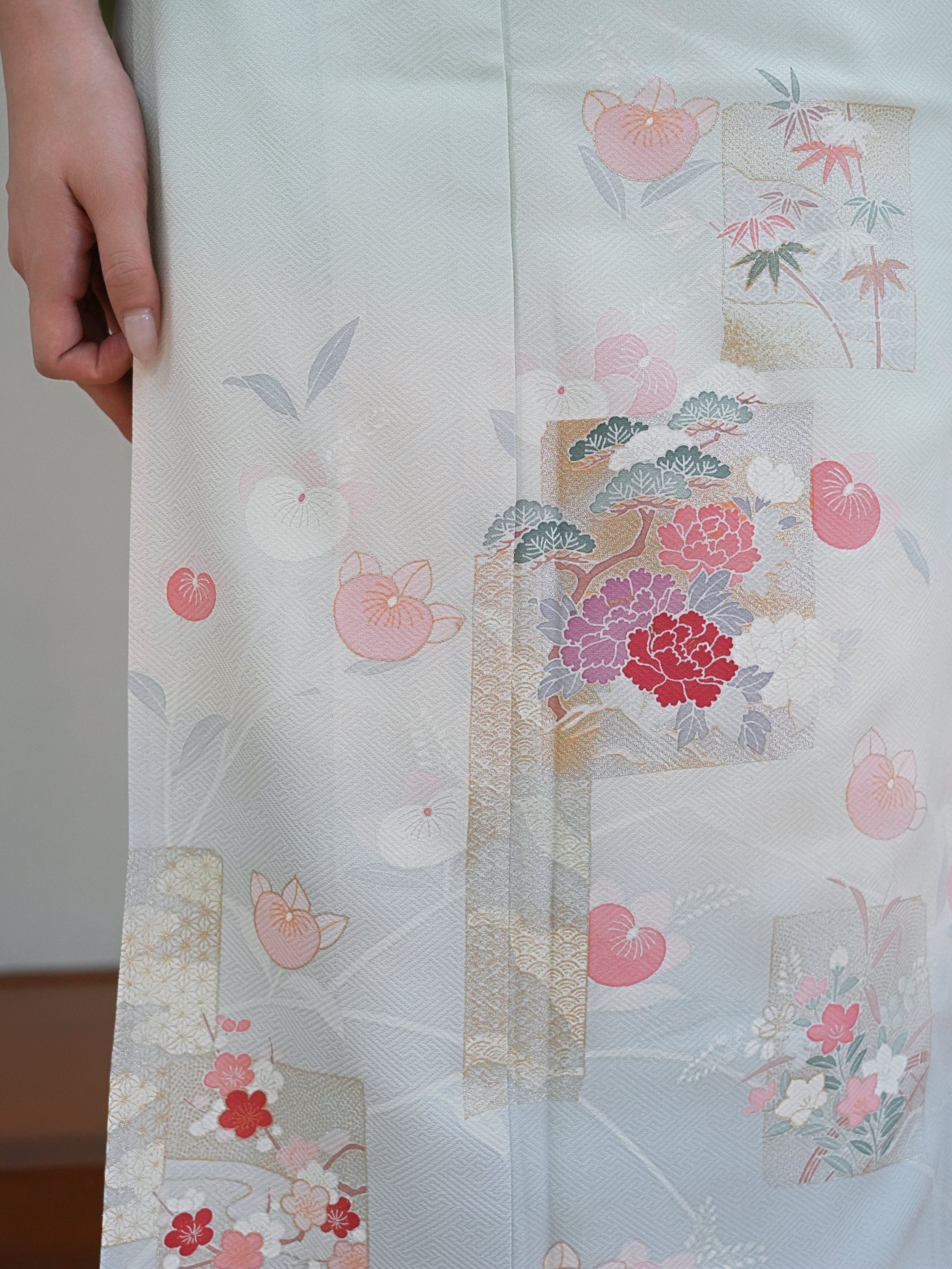 【フルセットレンタル】訪問着｜単衣｜セパレート着物｜身長150〜168cm｜Tyral