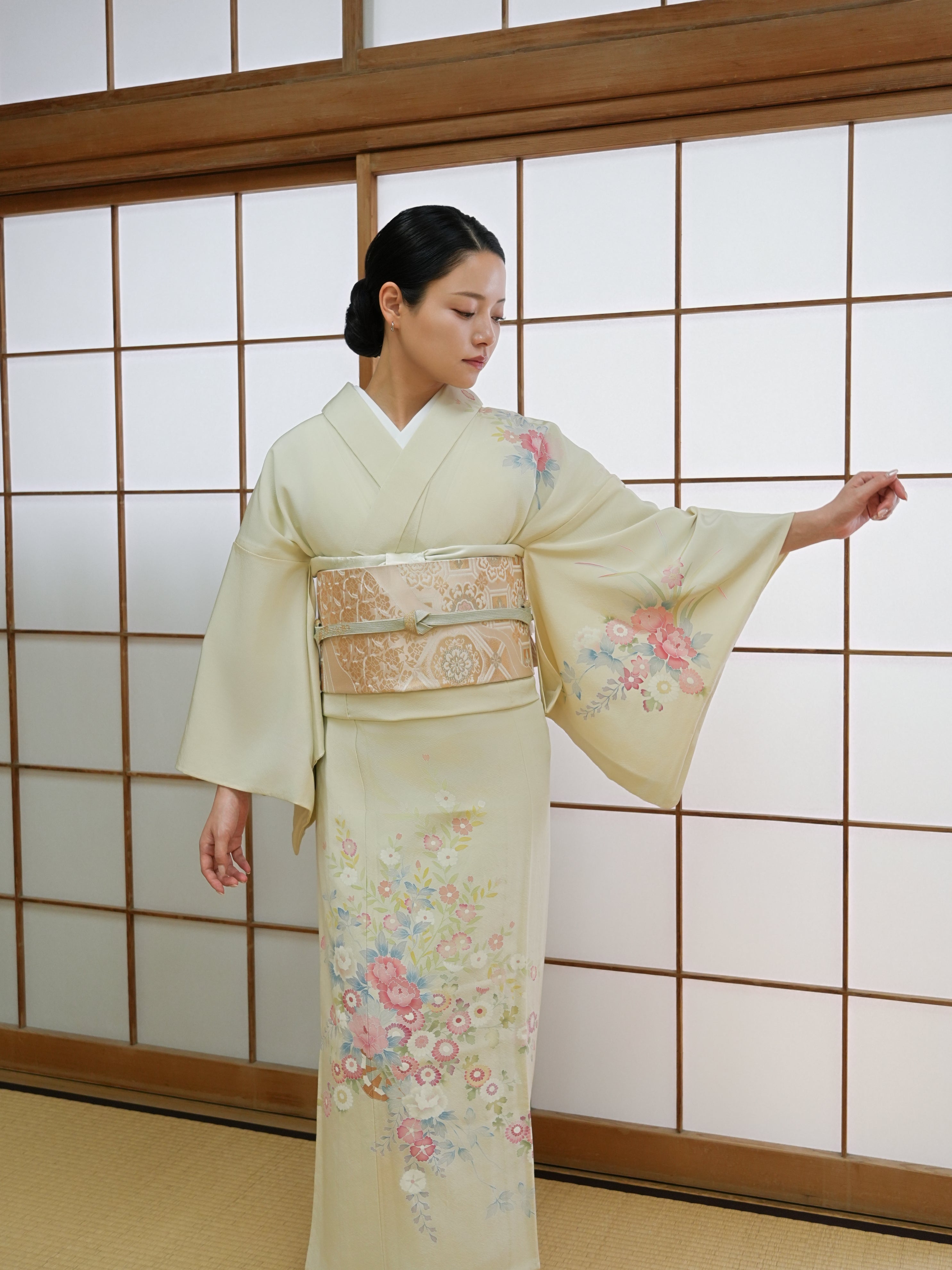 【フルセットレンタル】友禅 訪問着｜単衣｜セパレート着物｜身長150〜168cm｜Wirox