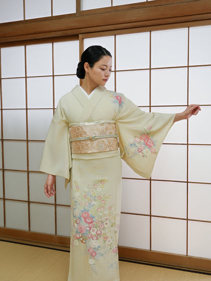 【フルセットレンタル】友禅 訪問着｜単衣｜セパレート着物｜身長150〜168cm｜Wirox