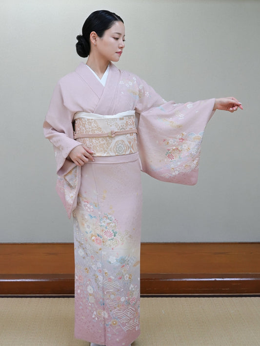 【フルセットレンタル】訪問着｜セパレート着物｜身長150〜173cm｜Xiren