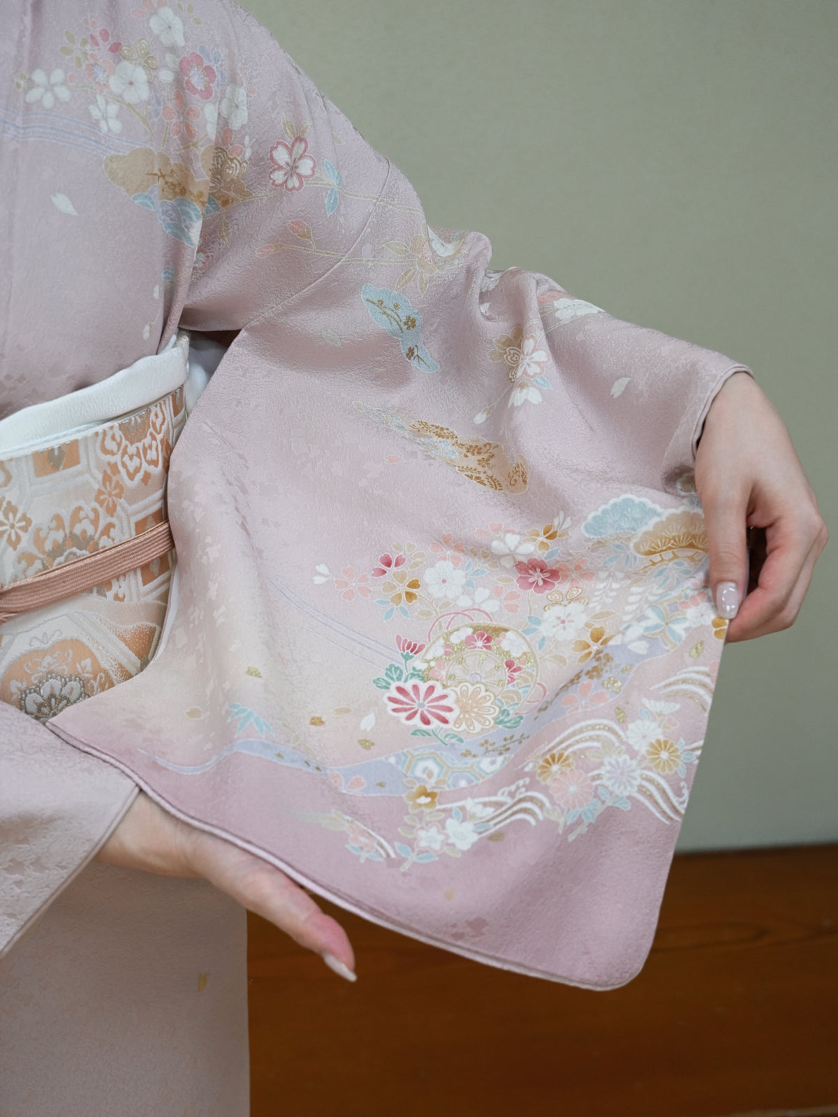 【フルセットレンタル】訪問着｜セパレート着物｜身長150〜173cm｜Xiren
