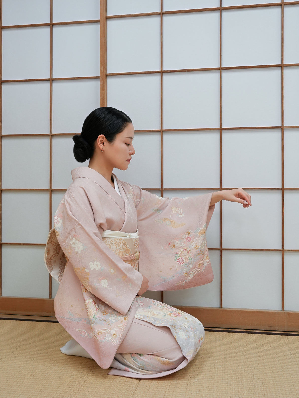 【フルセットレンタル】訪問着｜セパレート着物｜身長150〜173cm｜Xiren