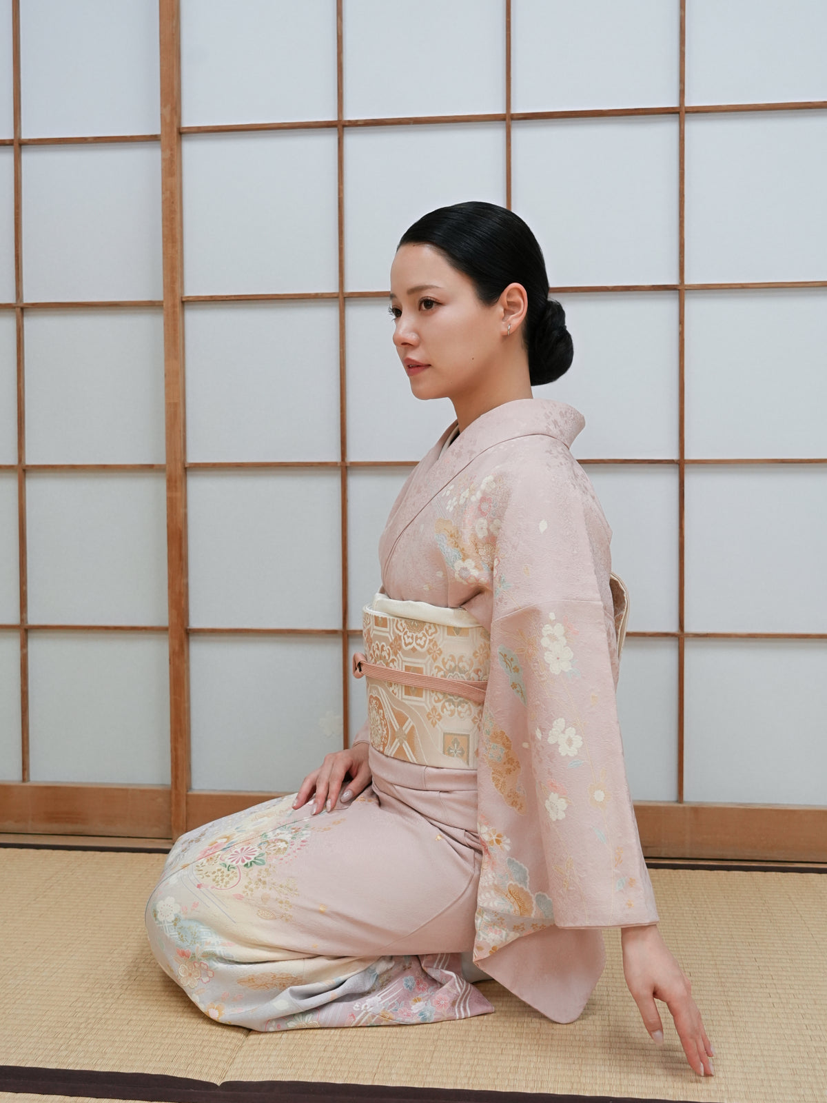 【フルセットレンタル】訪問着｜セパレート着物｜身長150〜173cm｜Xiren