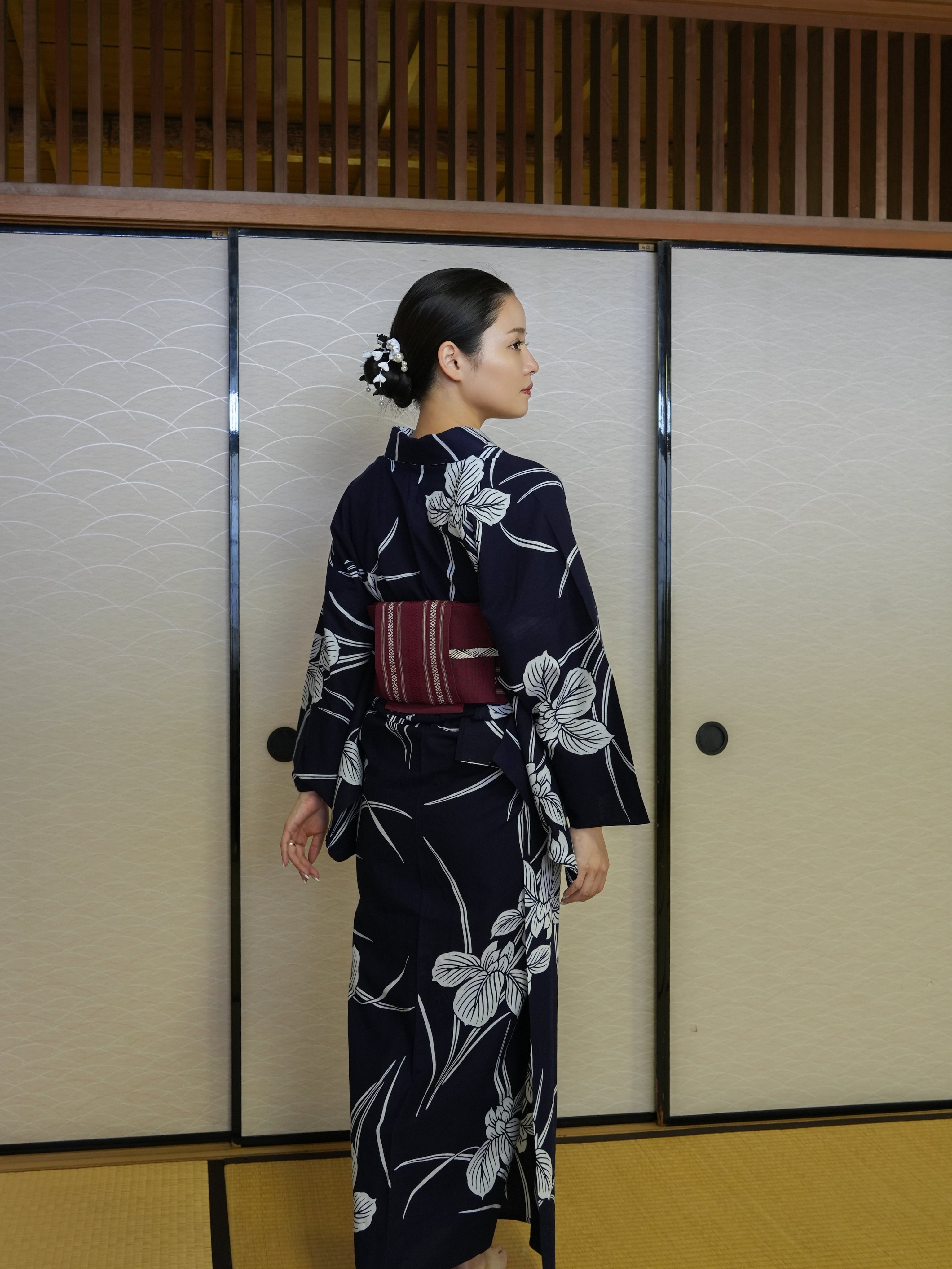 【３点セット】大人のセパレート浴衣｜注染｜手縫い｜身長155-165cm｜ 