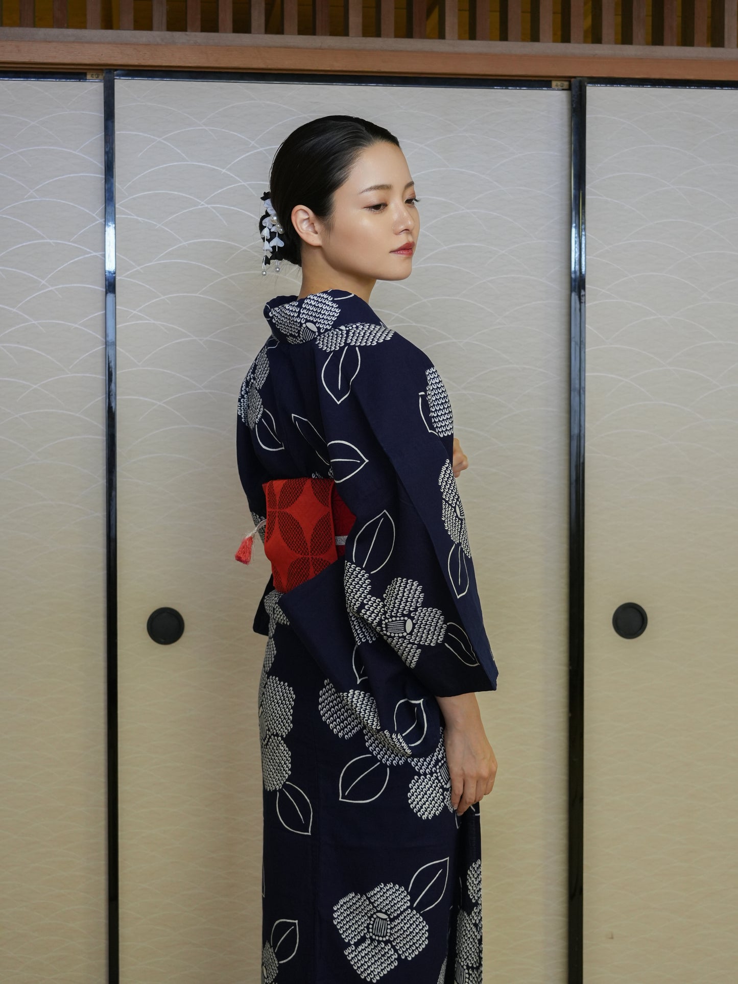 【３点セット】大人のセパレート浴衣｜未使用｜藍染｜身長155-167cm｜ "Cavon"